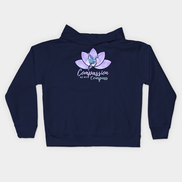 Compassion As My Compass Logo Kids Hoodie by CompassionAsMyCompass